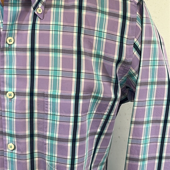 Peter Millar long sleeve button down collar shirt.  S - Picture 4 of 7